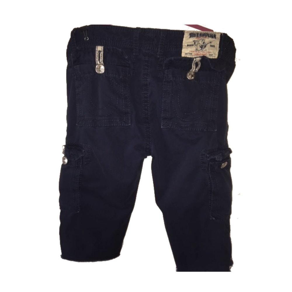 True Religion blue  long cargo shorts.Hardly worn.